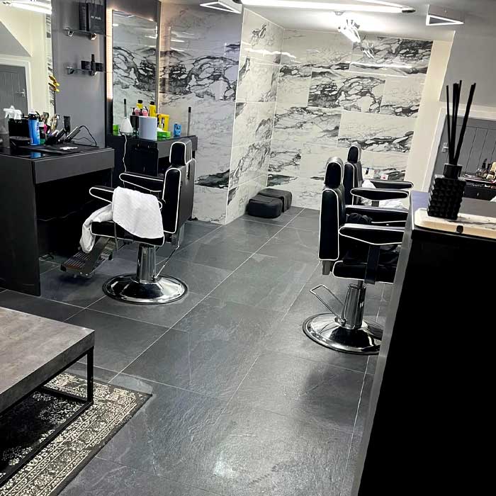 Impressive new build and design of leading barber shop in Spondon, Derby by MFP Building Solutions